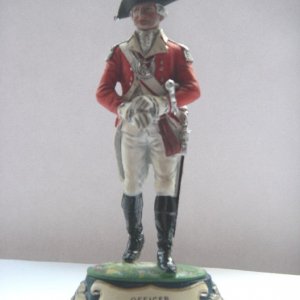 Officer Marine Corps 1775. Painted by Betty Stadden and featured on a green base.