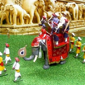 Set 142-State Elephant of Gwalior and Retainers