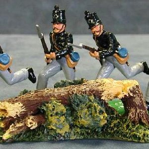 -Kings German Legion-WAD2 with part of diorama from WA-scenics-Le Haye Sainte Add-on.