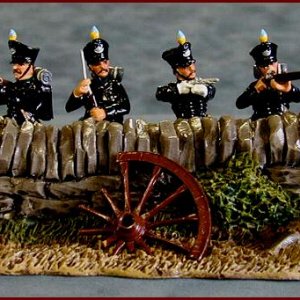 Brunswickers Standing Firm-WAD6-Add-on-Le Haye Sainte with part of diorama from WA-scenics add-on