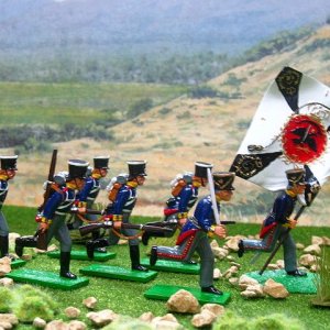 Set 47 and 47S-Prussian Line Infantry Charging and 2nd Battalion Standard Bearer