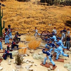 BBA1-Battle of Buena Vista includes US1-American Artillery Battery; MAW1-Urgent Dispatch; MAW2 With Bayonet and Charge; MAW3-Mexican Volley and TT20-O