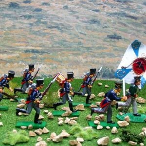 Set WA47A- Prussian Line Infantry and No. WA72S-Standard Bearer-Prussian Jaegers Battalion