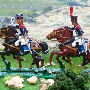 Neuchatel 12 horse artillery train-lead horse and rider