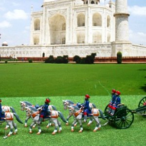 PW9-Hydrabad Field Artillery Gun Team-Indian Durbar