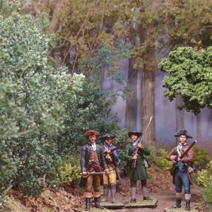 Colonial militia waiting the approach of the British