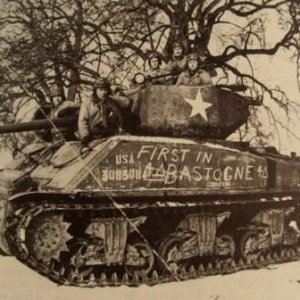 The real beast, Charles P Bogges' Sherman tank