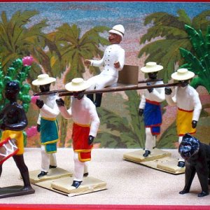 Set No. 576 La Filanzane-Native Transport used by a French Colonial Officer in Madagascar