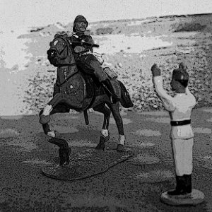 ILN  MOUNTED INFANTRYMAN CAPTURES   EGYPTIAN