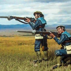 SRN-03 BRITISH NAVAL BRIGADE SAILORS FIRING #1