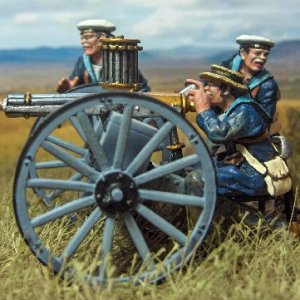 SRN-01 BRITISH NAVAL BRIGADE GATLING GUN CREW
 (GUN NOT INCLUDED)