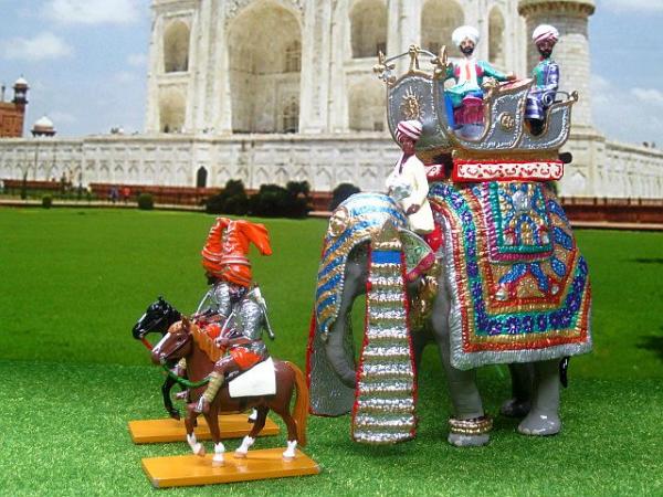 014  BG293 Elephant of Jhind and BG218B Akalis on Ponies from Jhind