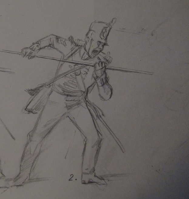 03 This is the sketch of the first soldier to be done in this range since 2014. 3rd foot guards sergeant from the Peninsular War