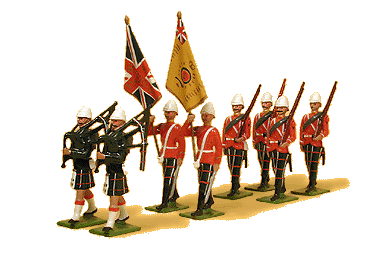 084 91st Highlanders with Colors