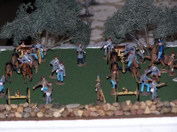 1/72 scale Confederate Artillery section