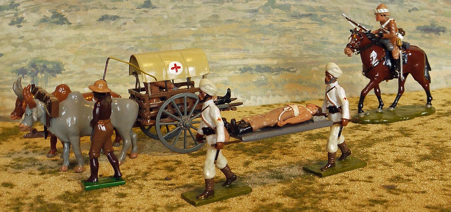 10th Hussars escort Ambulance Tonga wagons