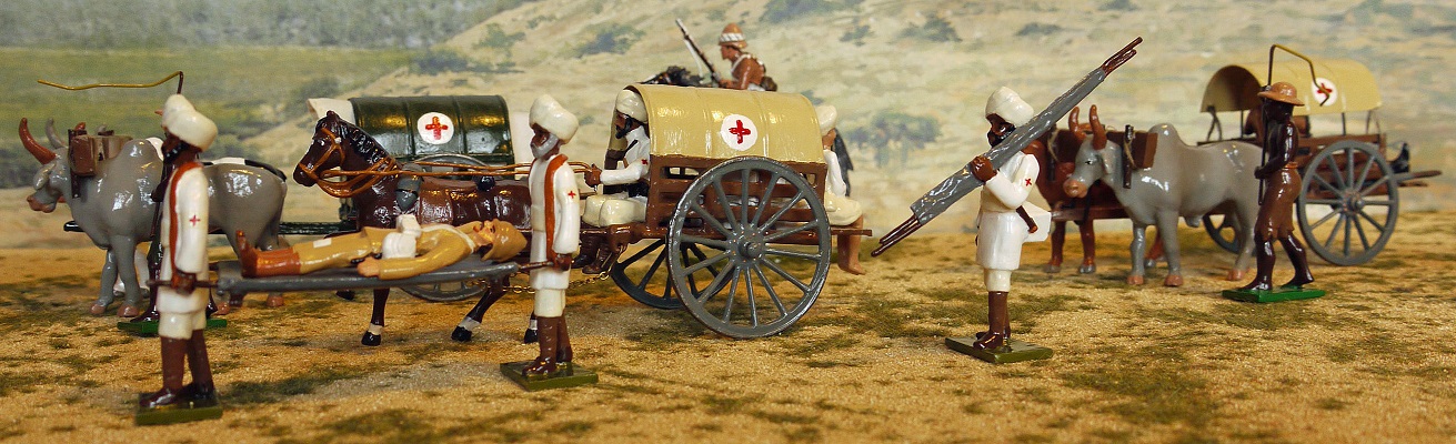 10th Hussars escort Ambulance Tonga wagons