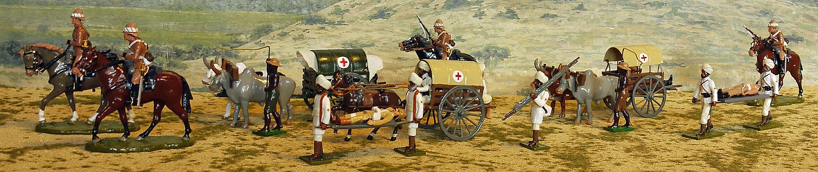 10th Hussars escort Ambulance Tonga wagons