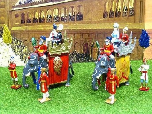 1911 Delhi Durbar by Hirart-King George V and Maharaja' and Queen Mary and Prince of Wales and Escorts