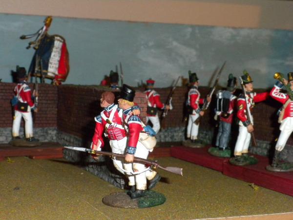 2nd Coldstream Guards firing from within defenses.