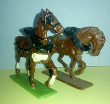 54mm Dray horses 1 pre kit.