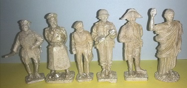 54mm Personalities: Göring, Rommel, Montgomery, Patton, Napoleon, and Caesar. Kits can be purchased as a set or as a separate kit.