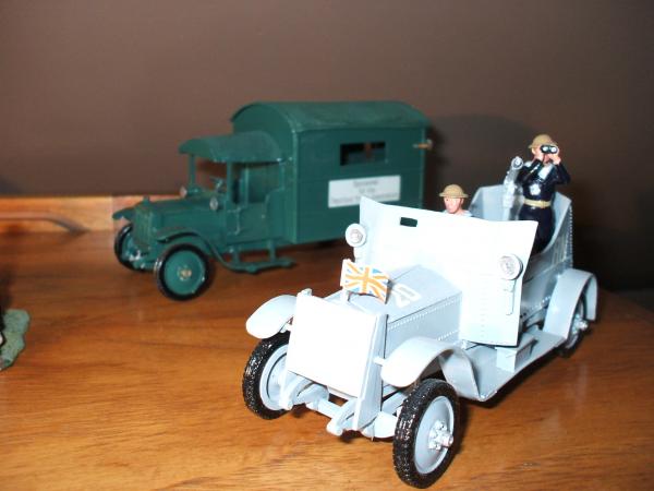 8925, Royal Naval Air Service Armoured Car,
9914, Ford Model T Lorry.