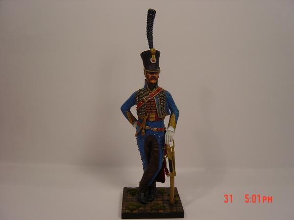 90mm Captain of the 5th Hussars sculpted by Bruno Leibowitz of Metal Modeles