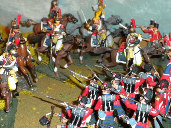 92nd Highlanders forming Square against French Cuirassiers