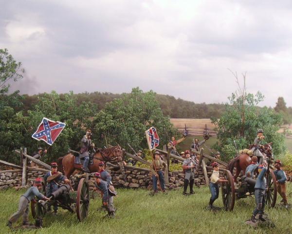 A section of guns from Cabell's Artillery Battalion