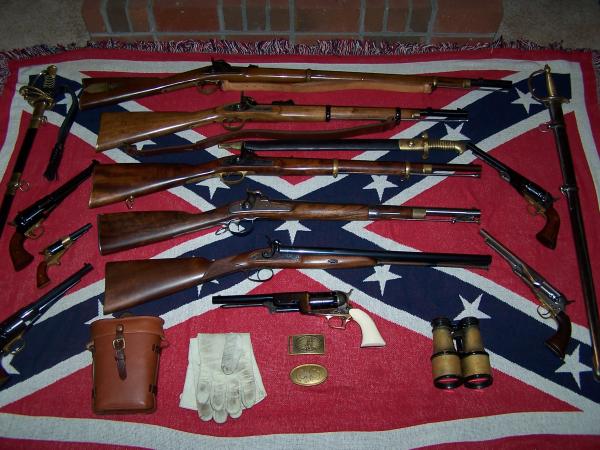 A shot of my reproduction ACW firearms. Some of these are gone now but others have taken their place.