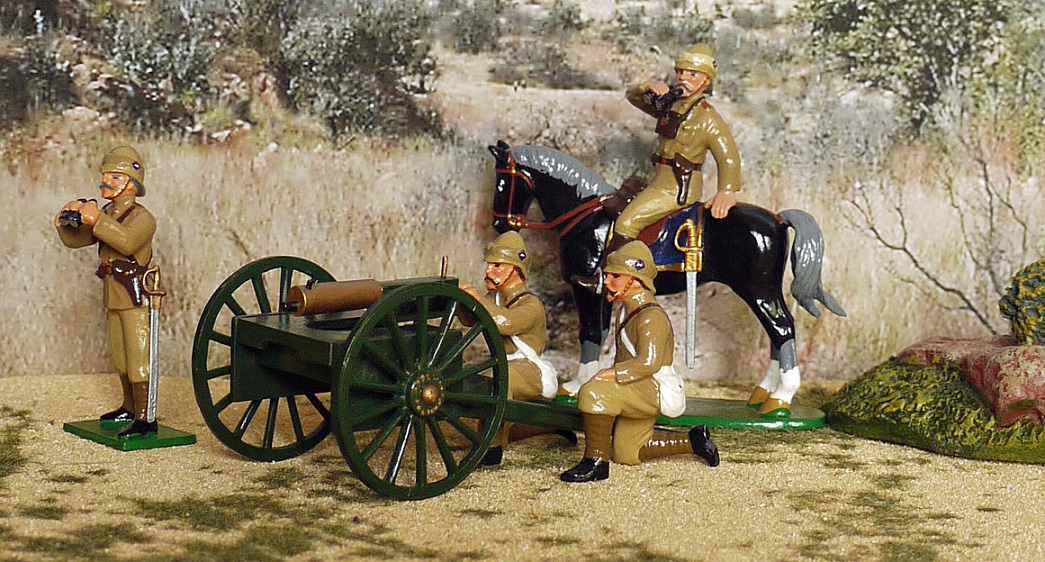 ABW MAXIM GUN AND CREW IN ACTION