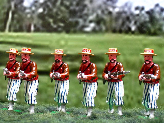 ACW 30A Louisiana Tiger Zouaves Advancing(No Officer)