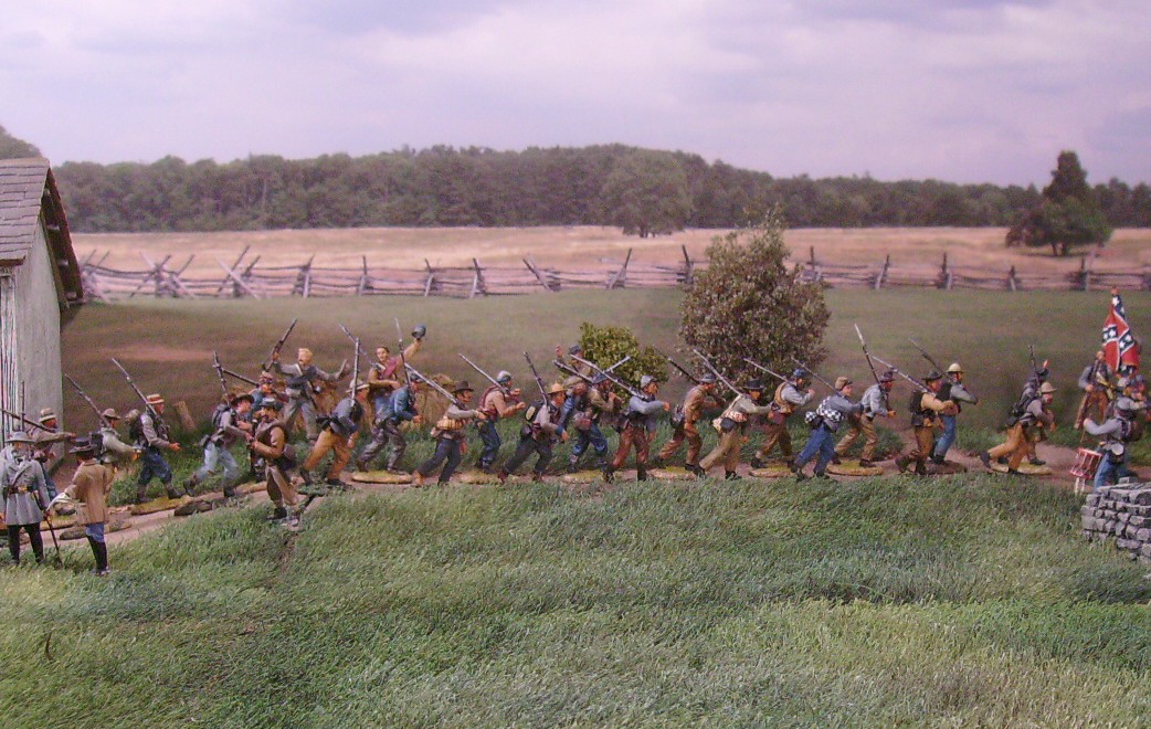 Advancing Confederate column