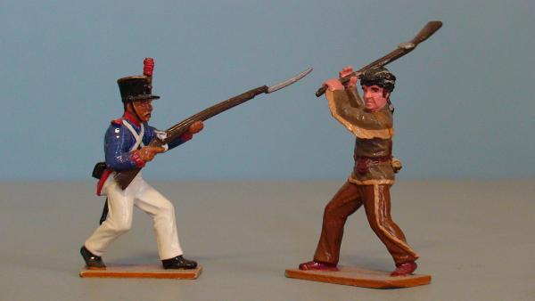 ALA-1  Crockett vs. Mexican Infantry Grenadier of Aldama 6th Battalion