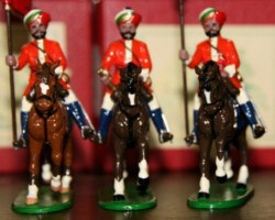 Alwar State Force,  PW 14, Dafadar with colour; PW 15, trumpeter; PW 16, Sowar(lancer)