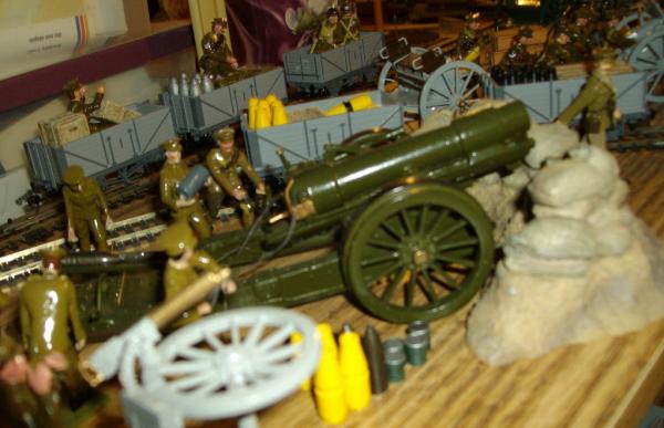 Another view - note W. Britains anti-aircraft gun on wheel