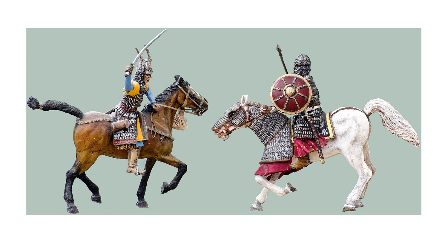 Armoured Cavalryman of the Umayyad Caliphate mid 7th Century vs Transoxianian Turk