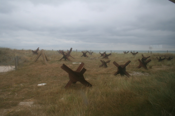 AT obstacles at Utah beach museum