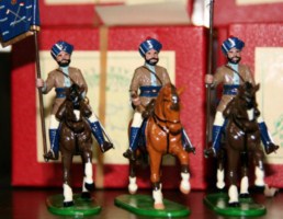 Baria State Force, PW14, Dafadar with colour: PW 15, trumpeter; PW16, Sowar(lancer)