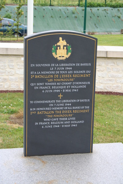 Bayeux tribute to the Essex Regiment for liberation on 7 June 2007