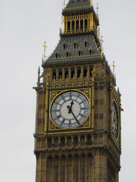 Big Ben Clock Tower (Big Ben is the name of the bell inside the clock)