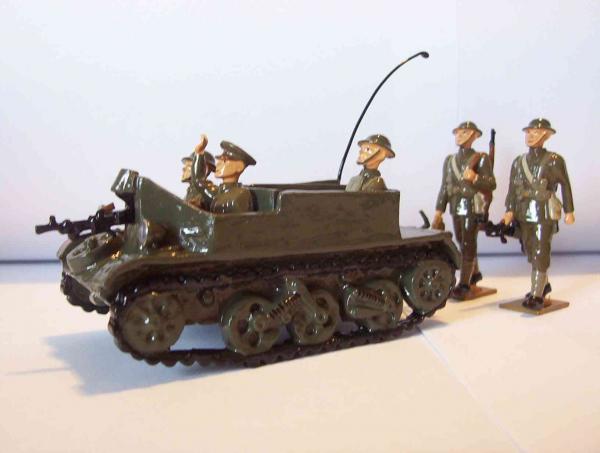 Bren Gun Carrier and support infantry by Guillermo Hiriart