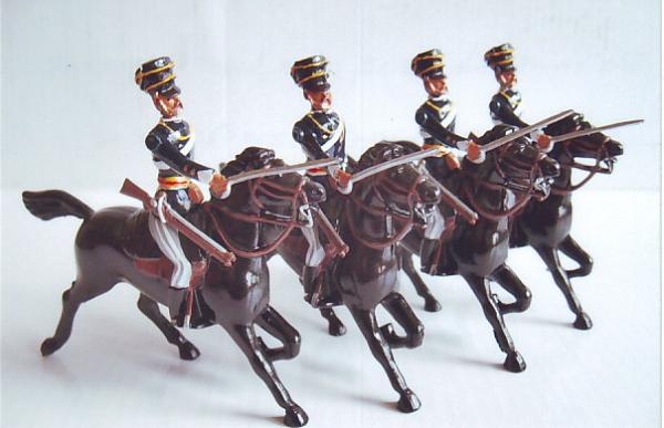 Britains 13th Light Dragoons from the Light Brigade Series set # 3112 issued 1997. This Regiment later became the 13th Hussars.