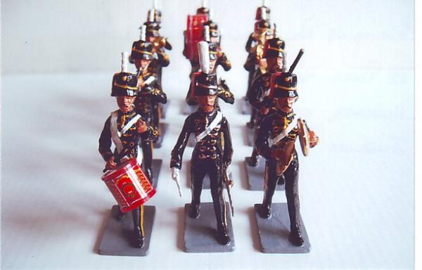 Britains 7th Hussar 12 piece band issued as Jubilee set comes in three boxes # 40264 # 40265 # 40294 issued 2001.