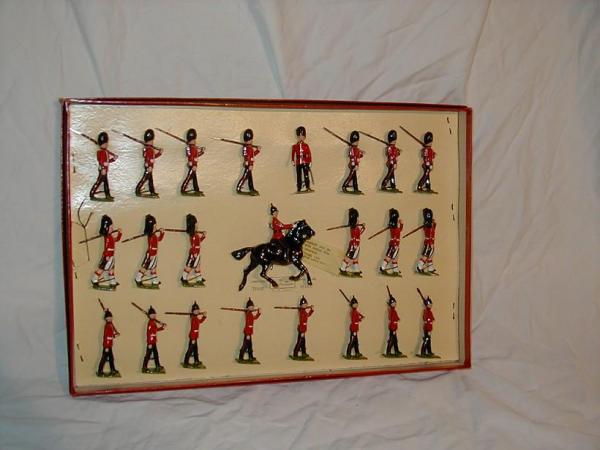 Britains display  set 1323 -- combining the Royal Fusiliers, Seaforth Highlanders and the Royal Sussex Regiment.