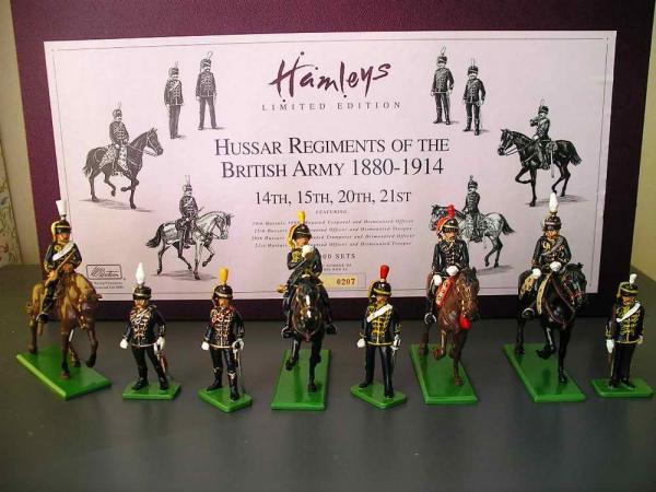 Britains Hamleys Hussar Regiments of the British Army LD set of 1000. I was told there were a lot of design problems with this set, and the only horse