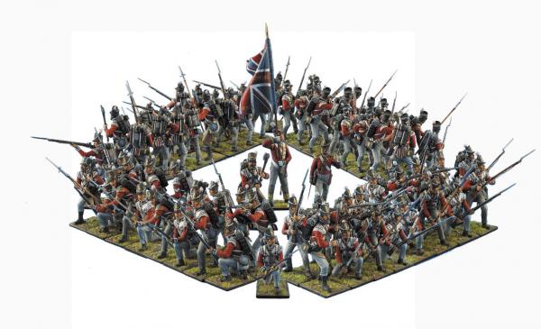 British Guards Square - Varsity Version made up of 71 Figures