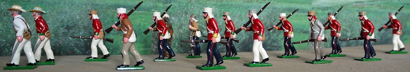 British Infantry on the march