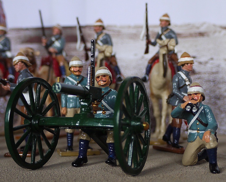 CAMEL CORPS IN ACTION WITH GARDNER GUN